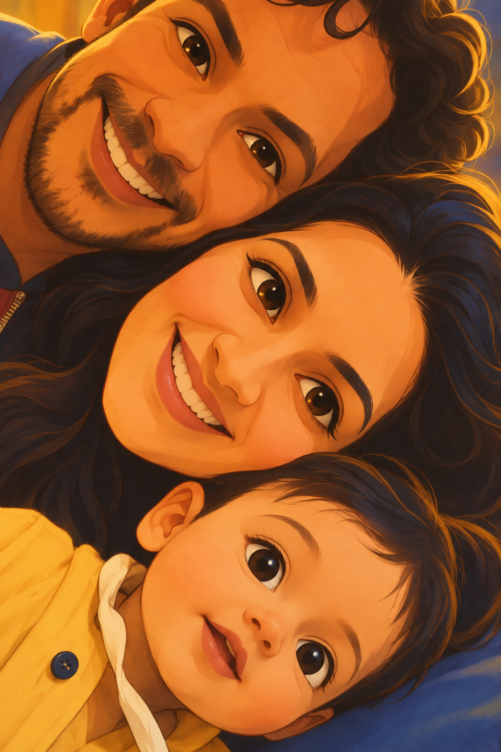 Joaquim com sua família